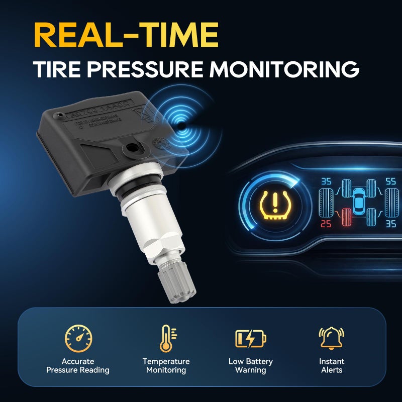 AUTOKAY TPMS 40700-1AA0D Car Tire Pressure Monitoring Sensor System 407001AA0D for Infiniti Altima Armada Cube Frontier Maxima Murano Pathfinder Rogue Sentra Versa Xterra 2004-2015 (Pack of 4) - Image 2